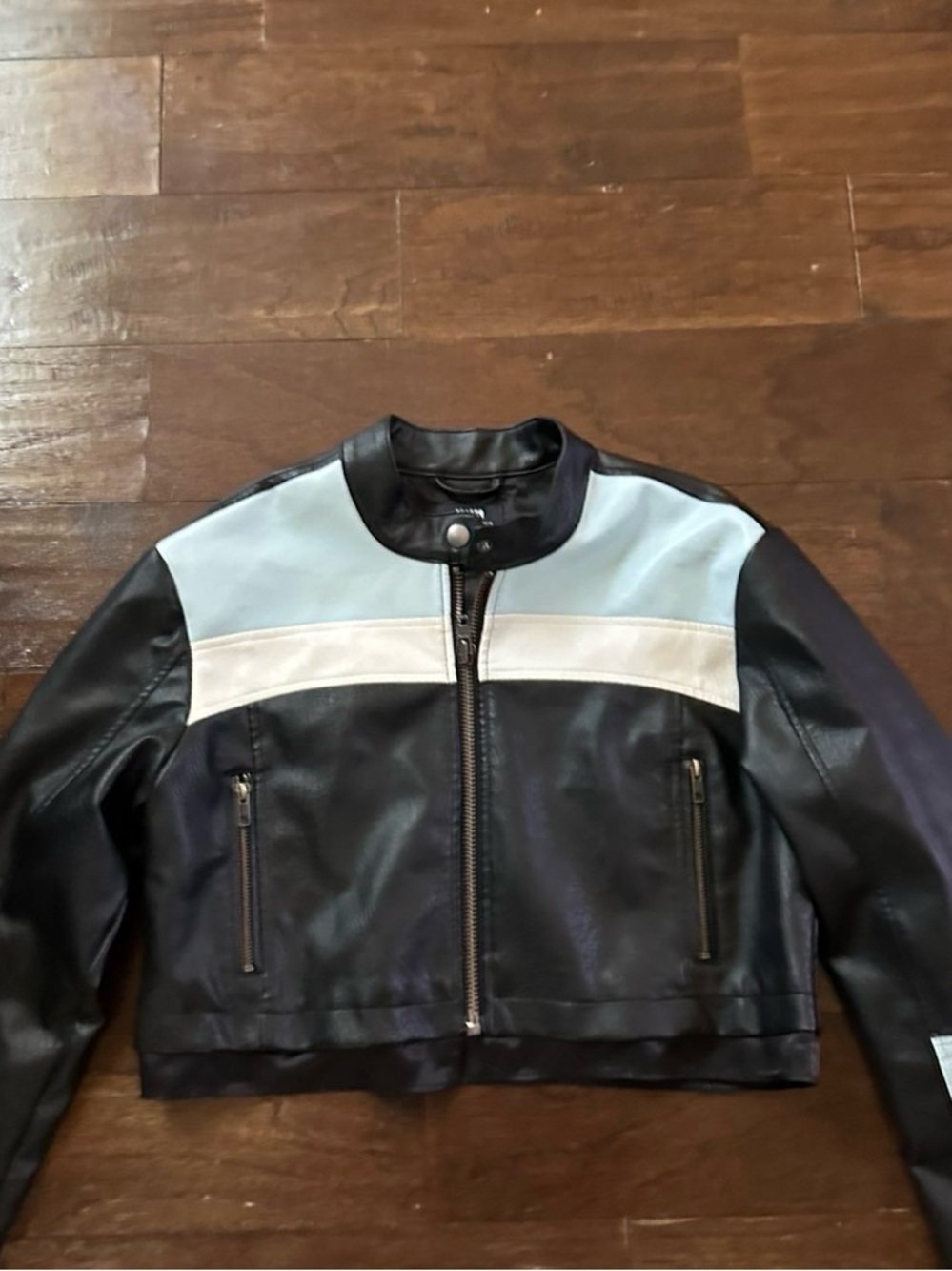 Maeve Anthropologie Colorblock Faux Leather
Moto Jacket Small - Picture 5 of 13